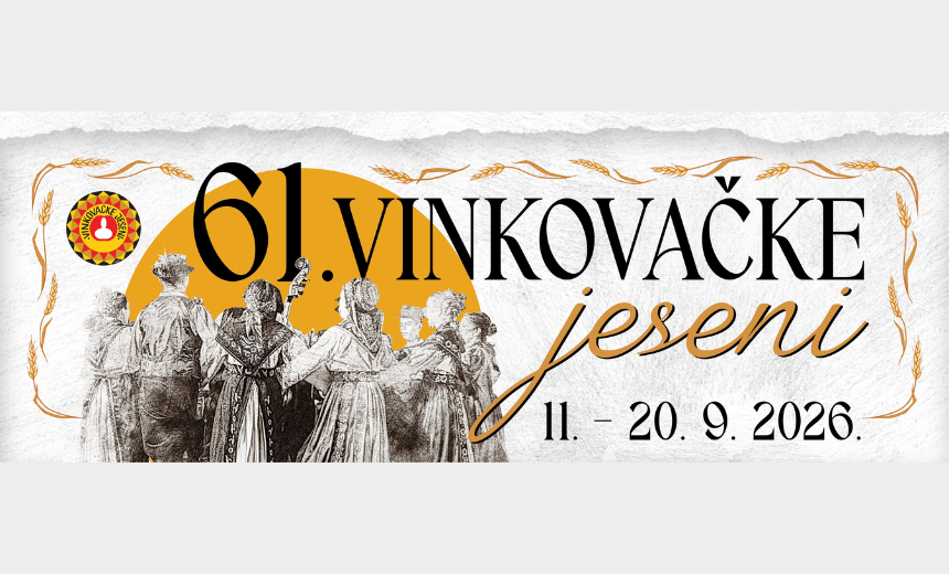 Program 61. Vinkovačkih jeseni s najavljenim koncertima Jakova Jozinovića, Jelene Rozge, Vojka V, Slavonskih Lola, Mate Bulića i Tonyja Cetinskog.