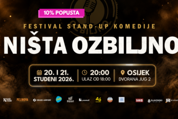 Ništa Ozbiljno festival stand up komedije 2026. Osijek