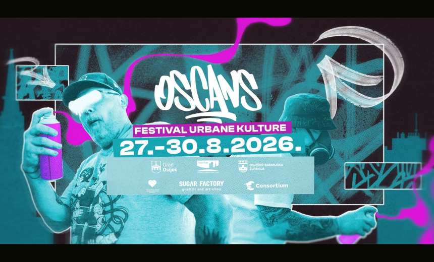 OSCANS Festival urbane kulture 2026. u Osijeku – graffiti jam i street art program.