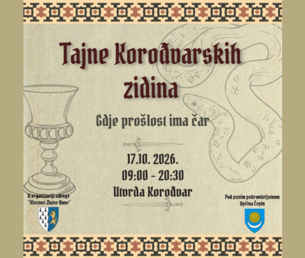 Tajne Korođvarskih zidina 2026. u Utvrdi Korođvar u Čepinu 17. listopada.