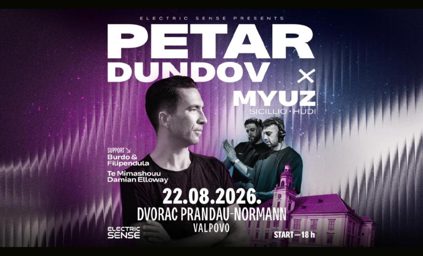 Open air događaj elektroničke glazbe u dvorištu dvorca Prandau-Normann u Valpovu.