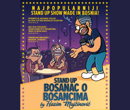 Hazim Mujčinović u stand-up showu Made in Bosnia: Bosanac o Bosancima