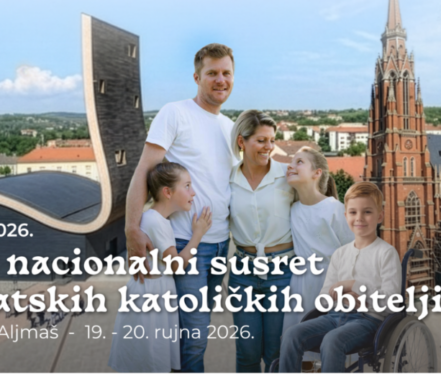 Obitelj u središtu znaka Petog nacionalnog susreta hrvatskih katoličkih obitelji