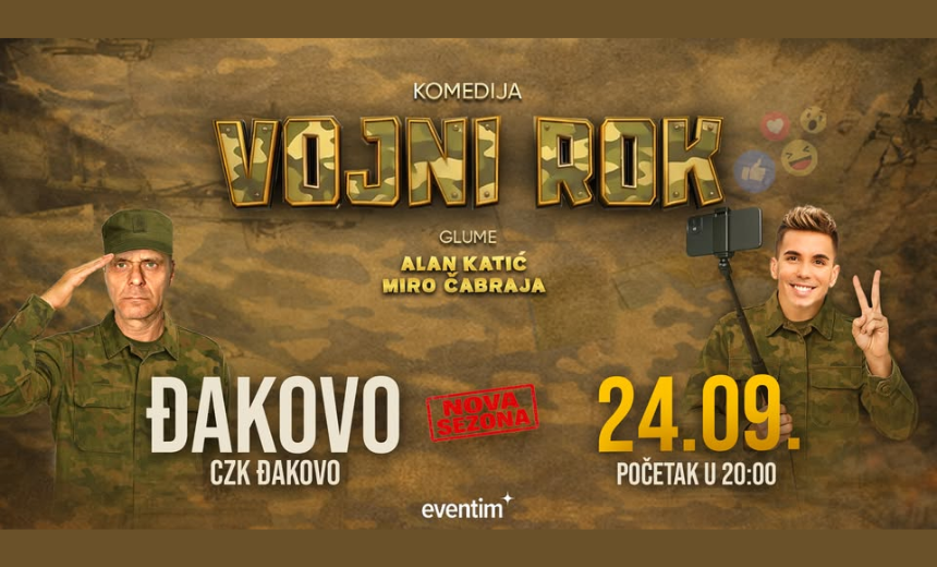 Miro Čabraja i Alen Katić u komediji Vojni rok