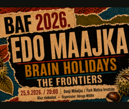 Edo Maajka, Brain Holidays i The Frontiers na vizualu festivala BAF 2026.