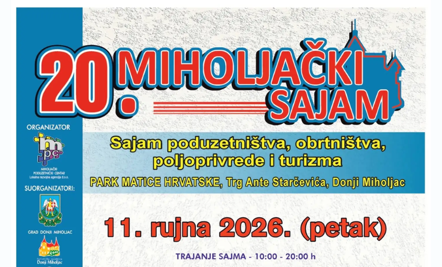 Program 20. Miholjačkog sajma u Donjem Miholjcu