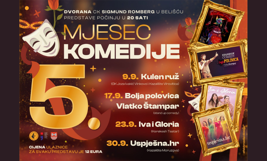 Program predstava Mjeseca komedije 2026. u Belišću