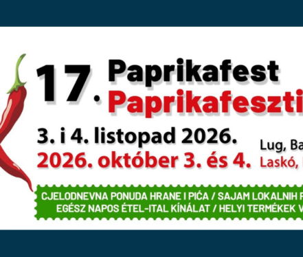Program 17. Paprikafesta u Lugu s paprikama i najavljenim izvođačima Tóth Gabi i Lagzi Lajcsijem