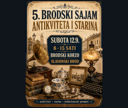 Antikni gramofon, knjige, satovi, porculan i pisaći stroj na Brodskom sajmu antikviteta i starina