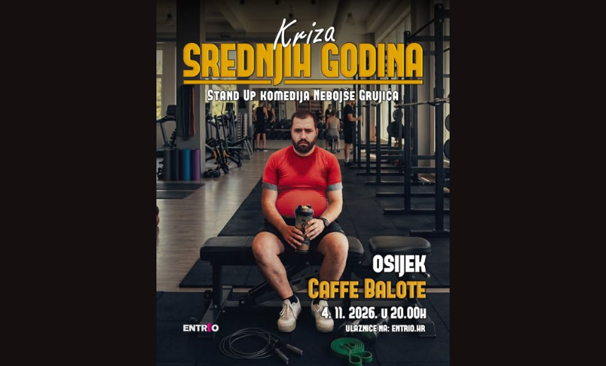 Osijek: "Kriza srednjih godina" stand-up II Nebojša Grujić